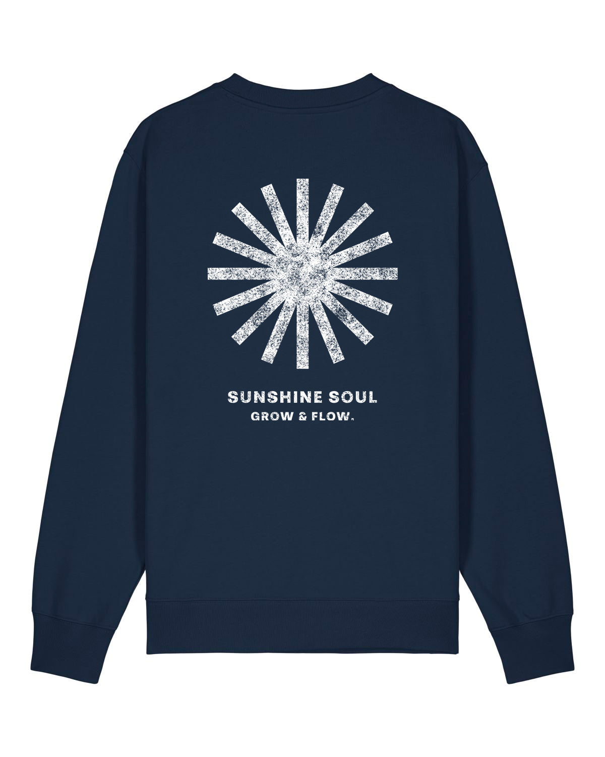BIO CREWNECK-SWEATSHIRT MIT BACKPRINT "SUNSOUL."
