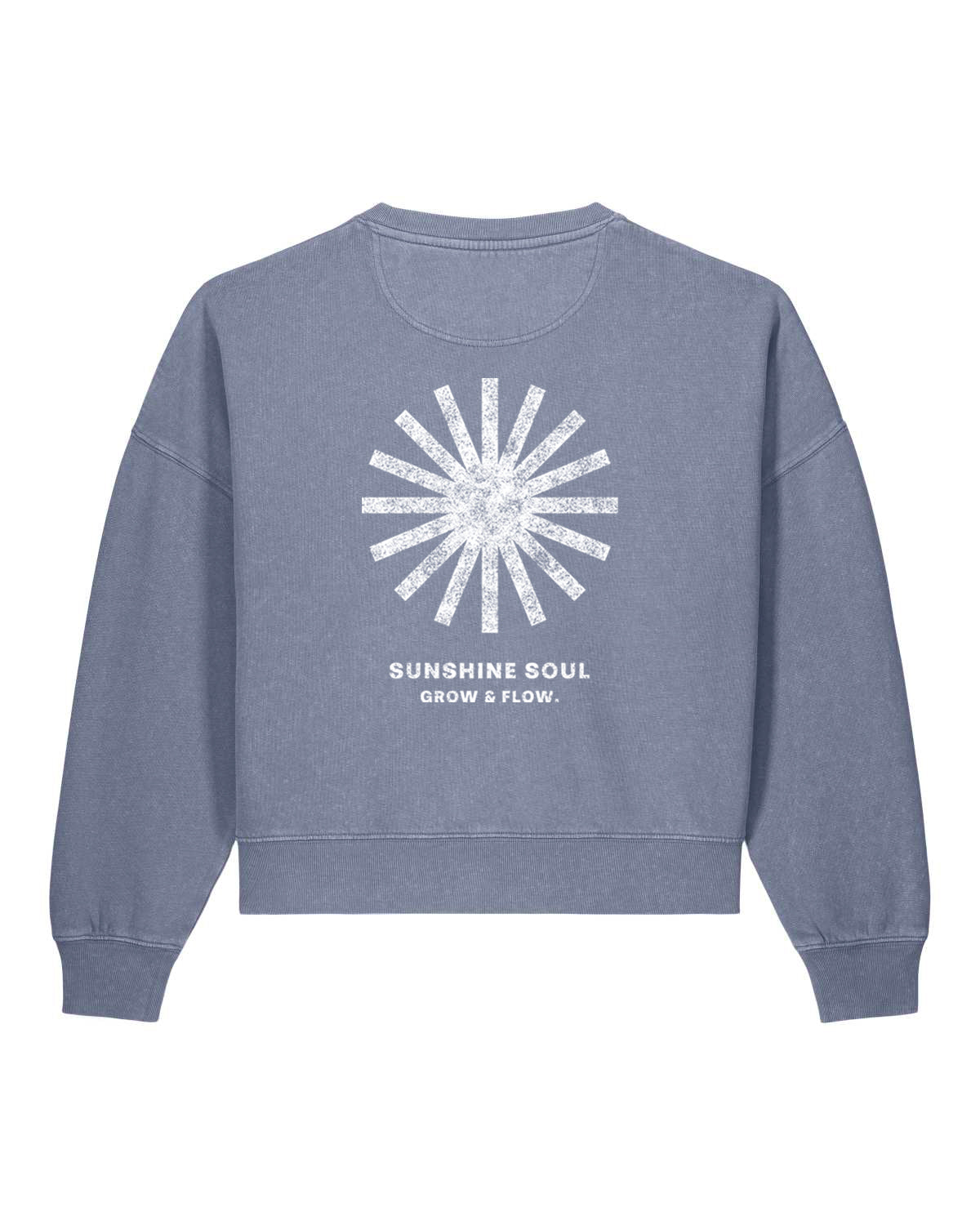 BIO FRAUEN SWEATSHIRT MIT BACKPRINT "SUNSOUL."