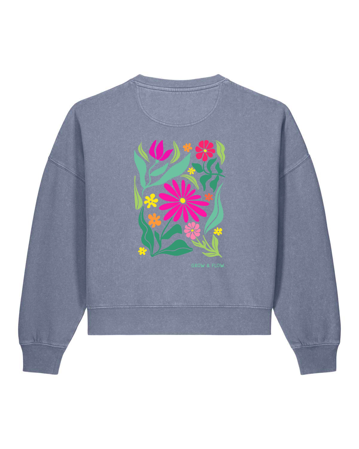 BIO FRAUEN SWEATSHIRT MIT BACKPRINT "MARTINI."