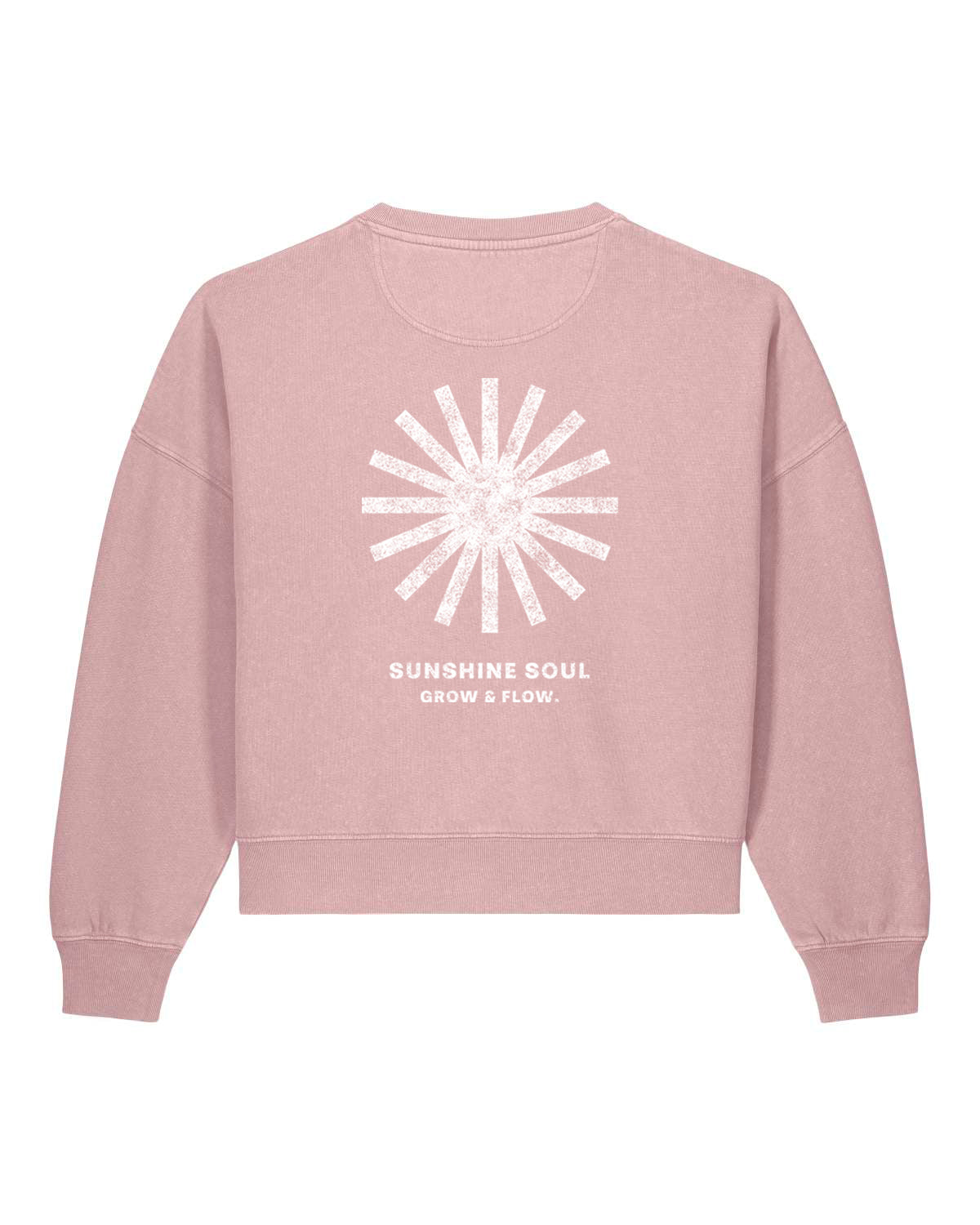 BIO FRAUEN SWEATSHIRT MIT BACKPRINT "SUNSOUL."
