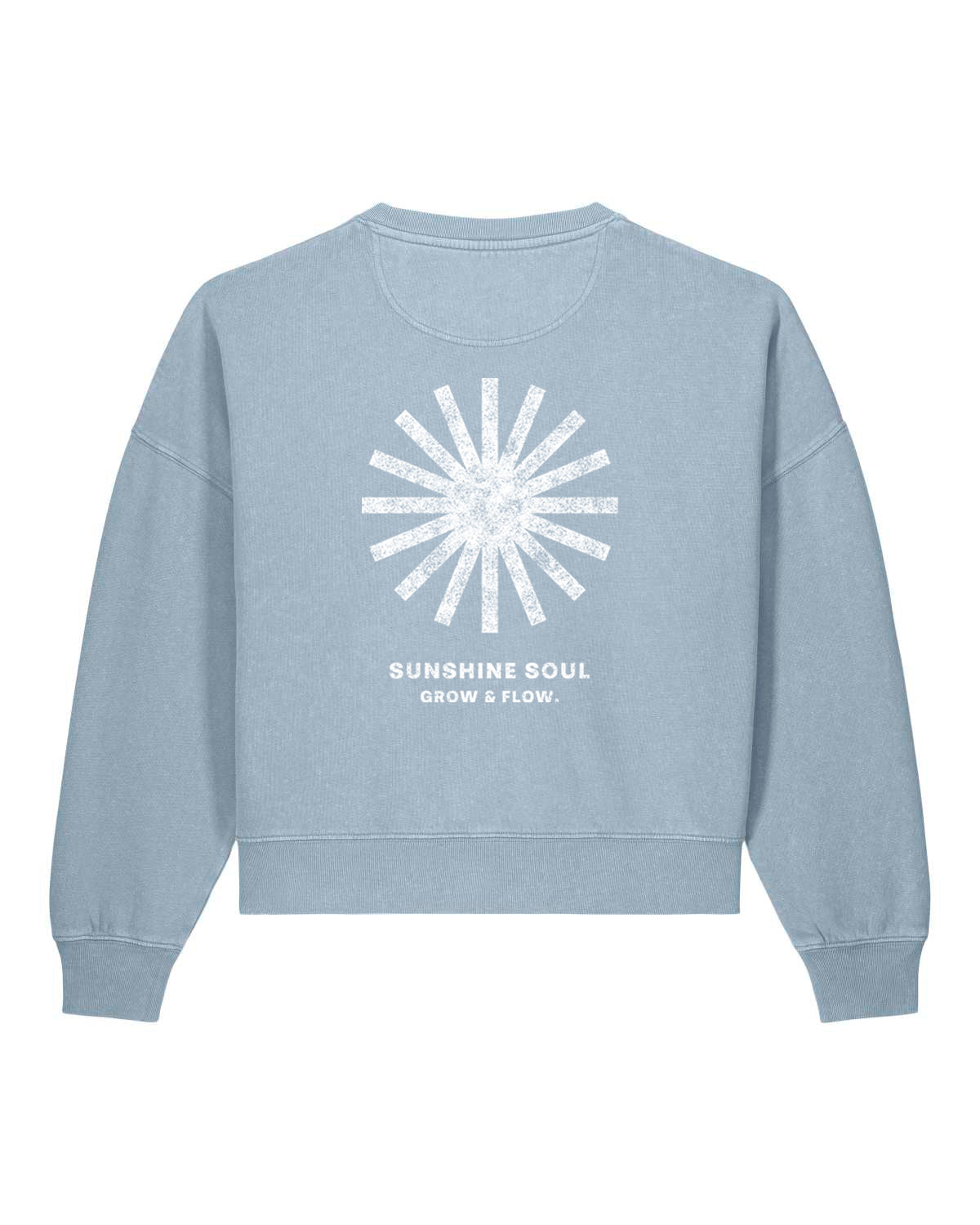 BIO FRAUEN SWEATSHIRT MIT BACKPRINT "SUNSOUL."