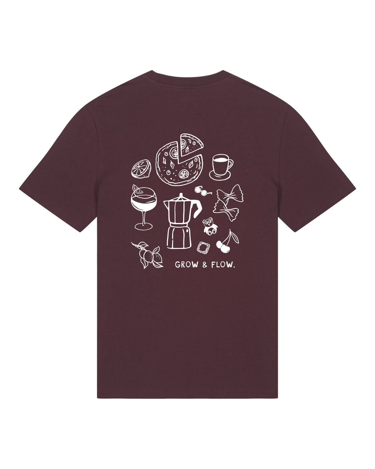 BIO T-SHIRT MIT BACKPRINT "CIAO ITALIA."