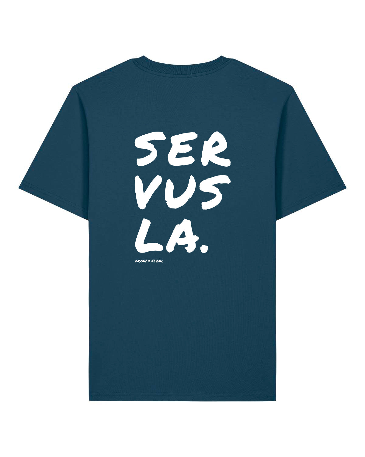 BIO T-SHIRT MIT BACKPRINT "SERVUSLA 2.0."