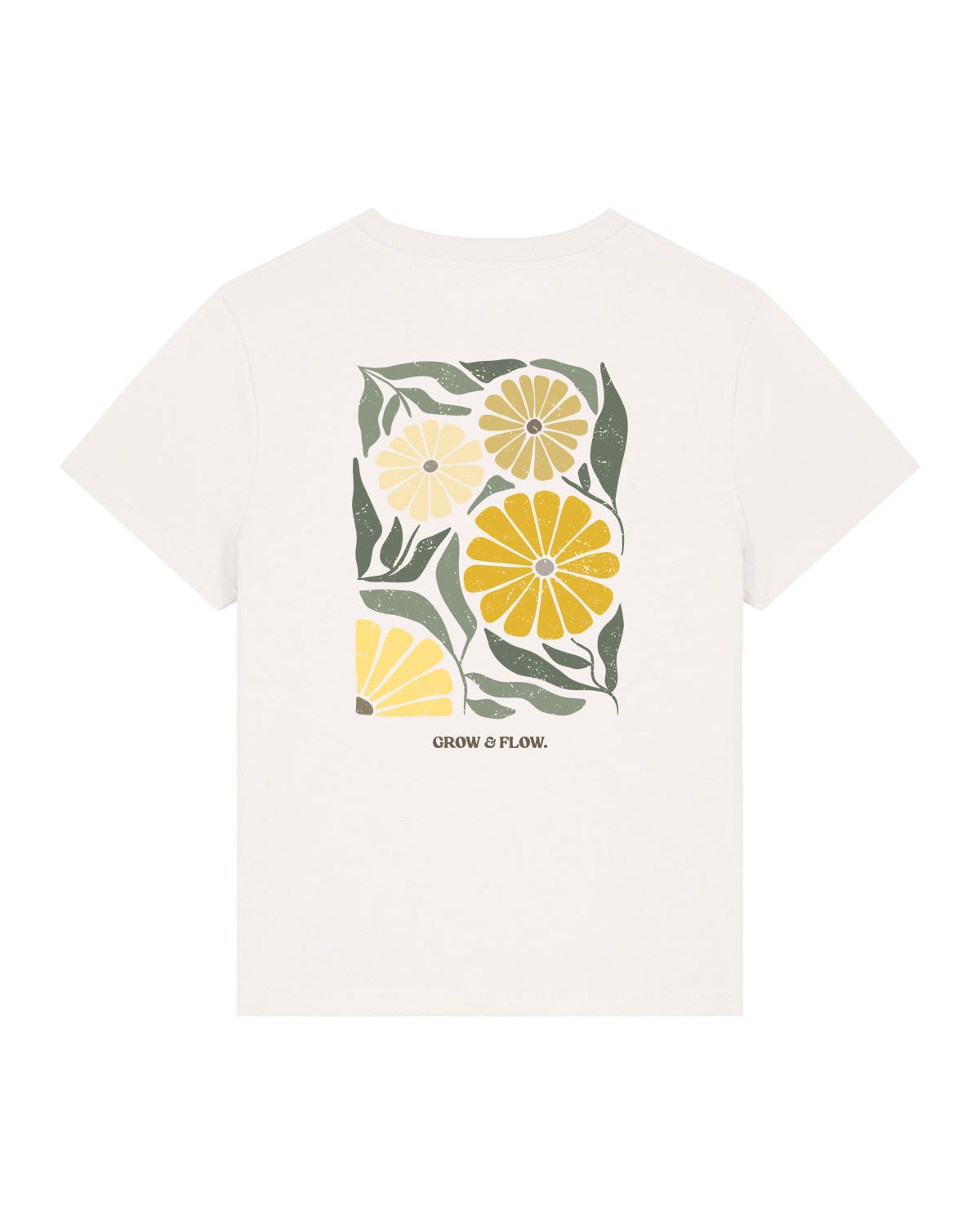 BIO T-SHIRT MIT BACKPRINT "DANDELION."