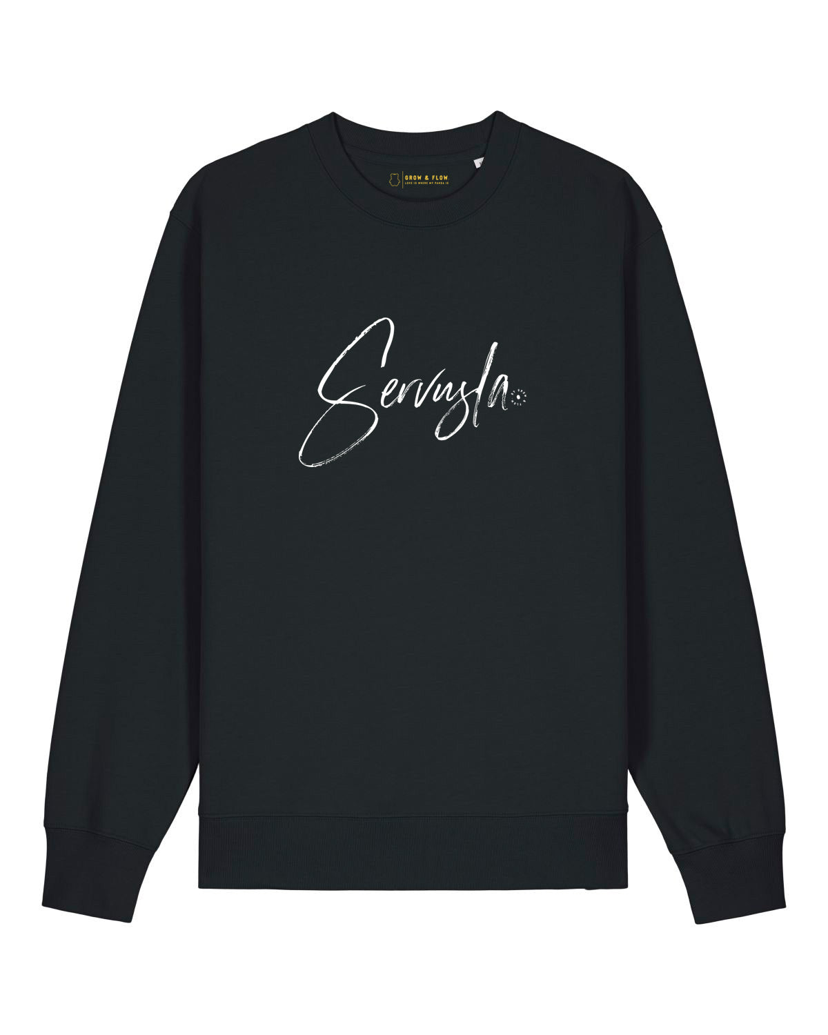 BIO CREWNECK-SWEATSHIRT "SERVUSLA."