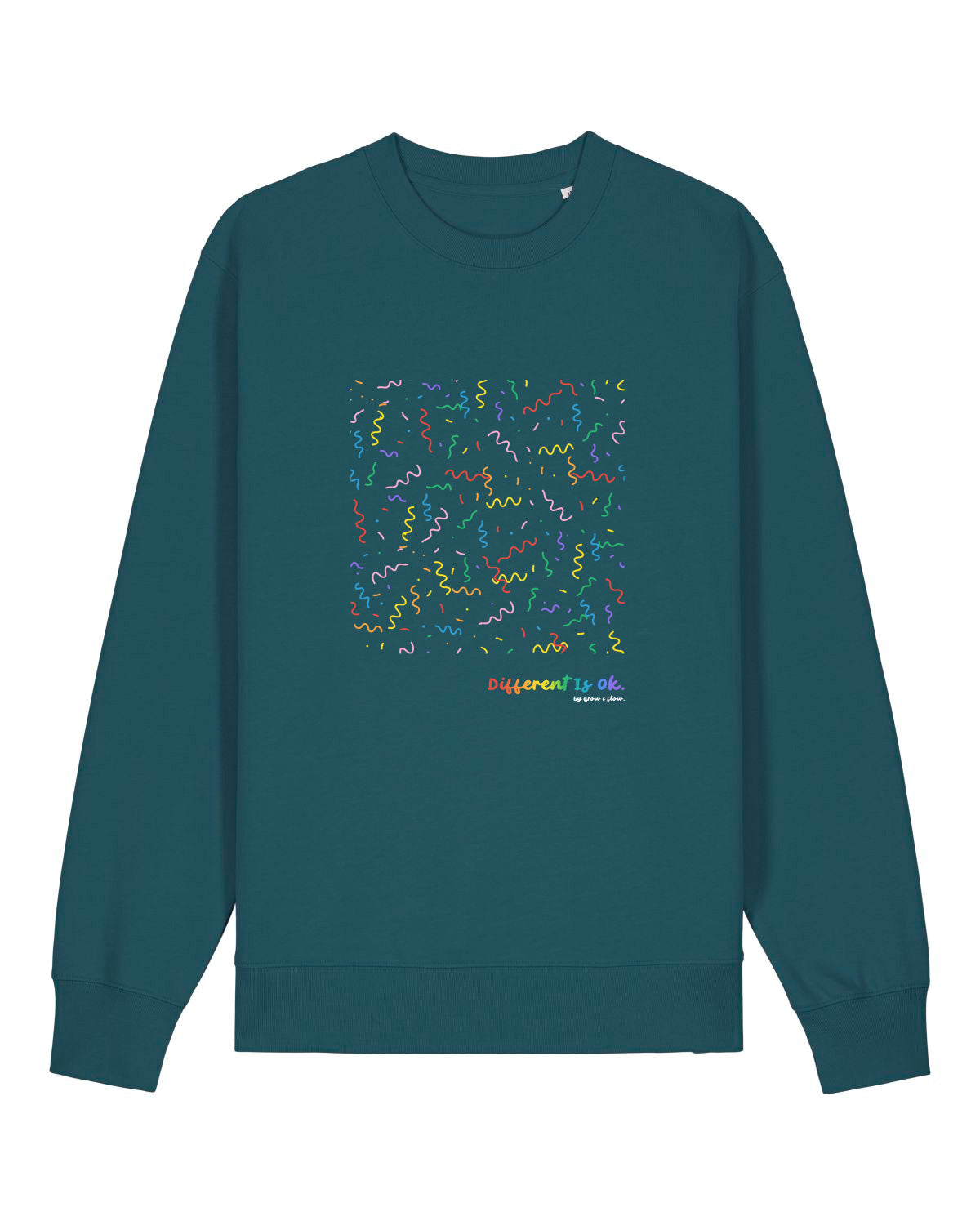 BIO CREWNECK-SWEATSHIRT "CELEBRATE U."
