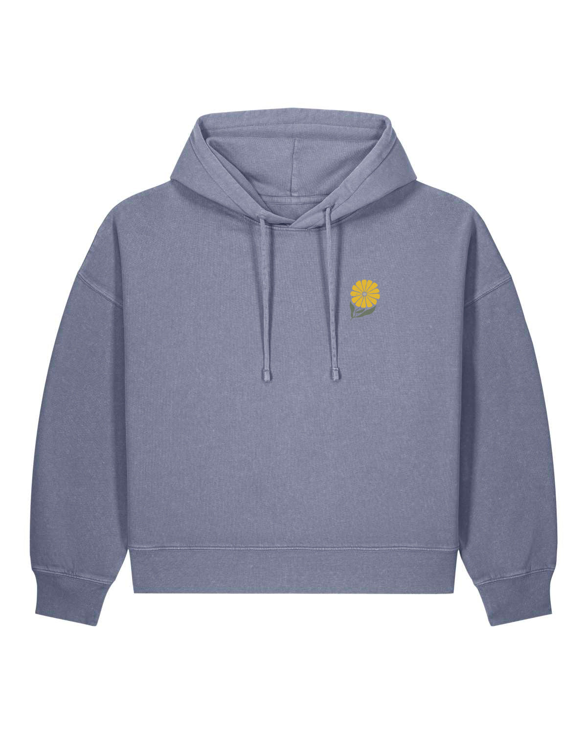BIO FRAUEN HOODIE MIT BACKPRINT "DANDELION."