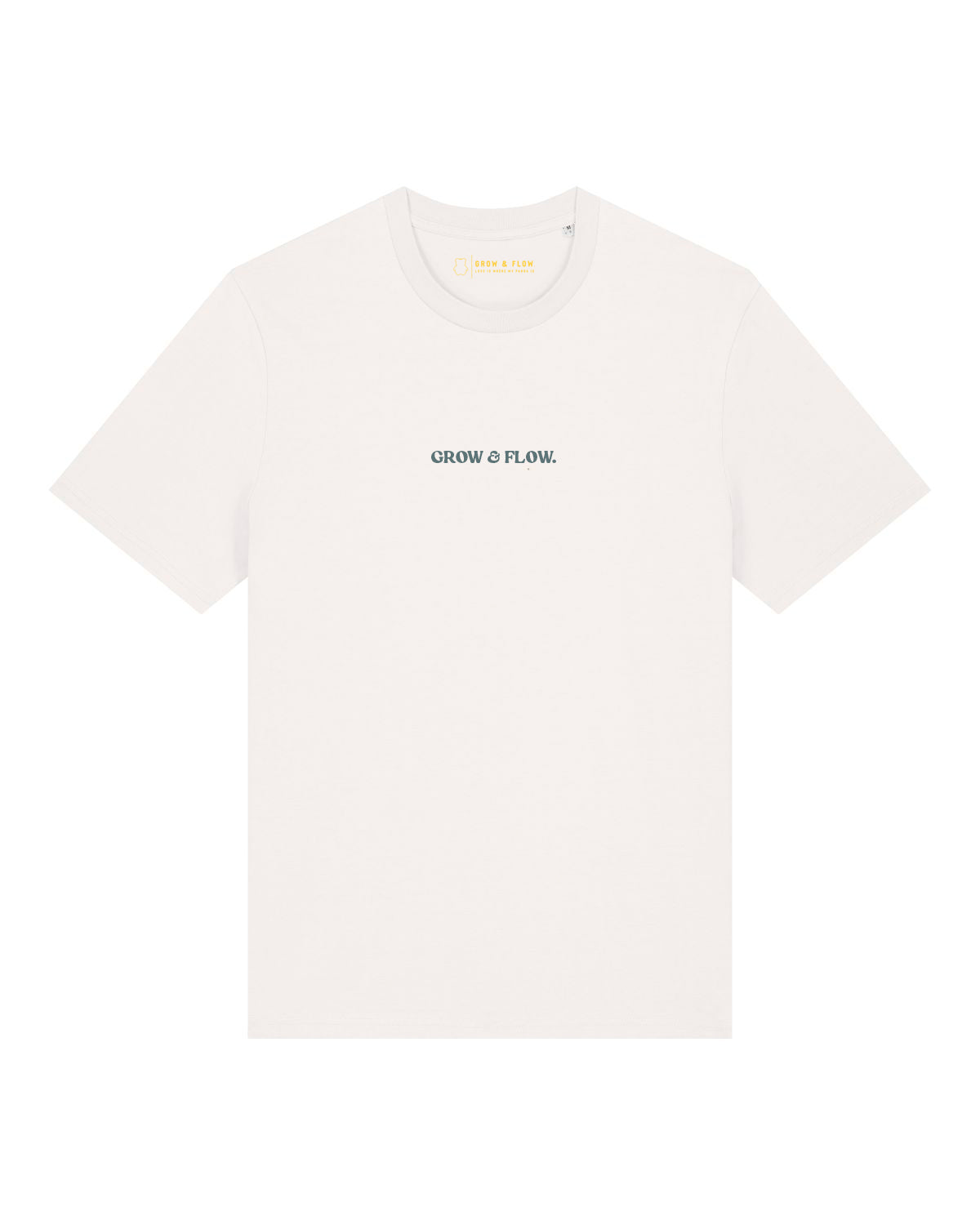 BIO T-SHIRT MIT BACKPRINT "FLOWERS II."