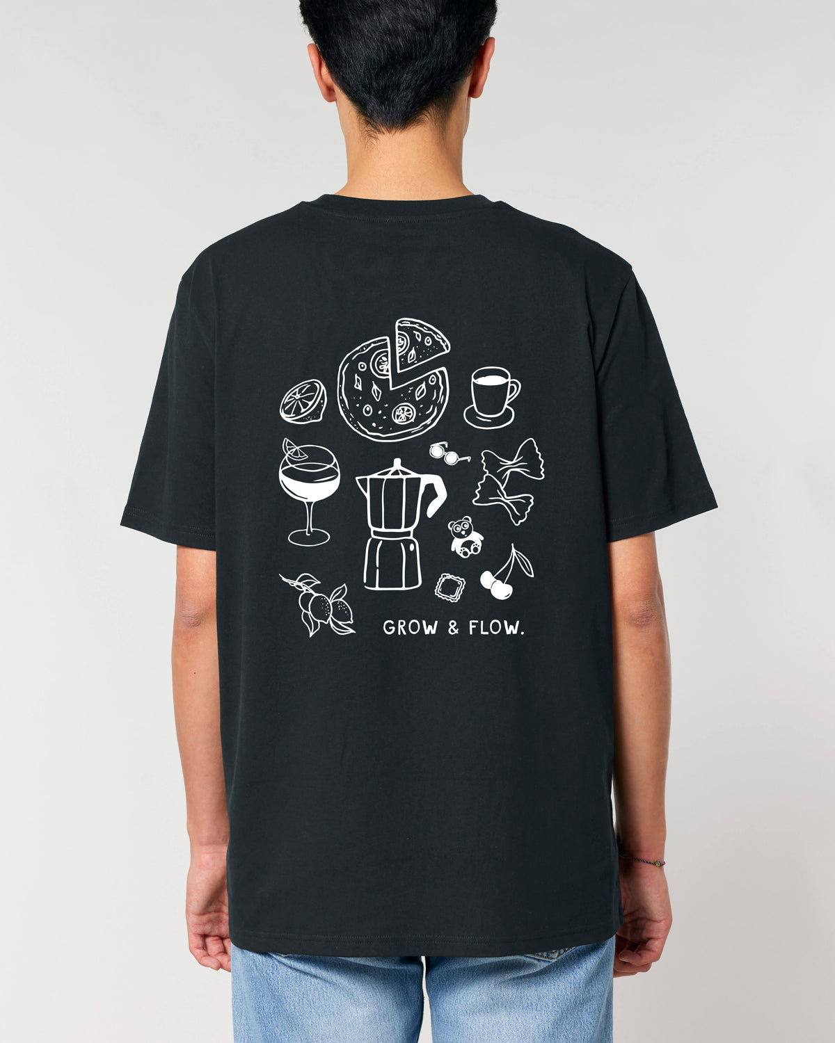 BIO T-SHIRT MIT BACKPRINT "CIAO ITALIA."