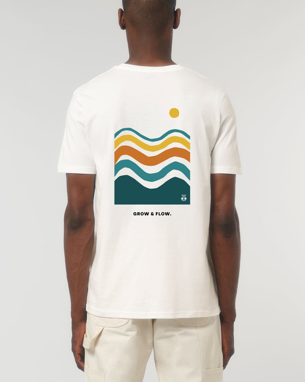 BIO T-SHIRT MIT BACKPRINT "WAVES."