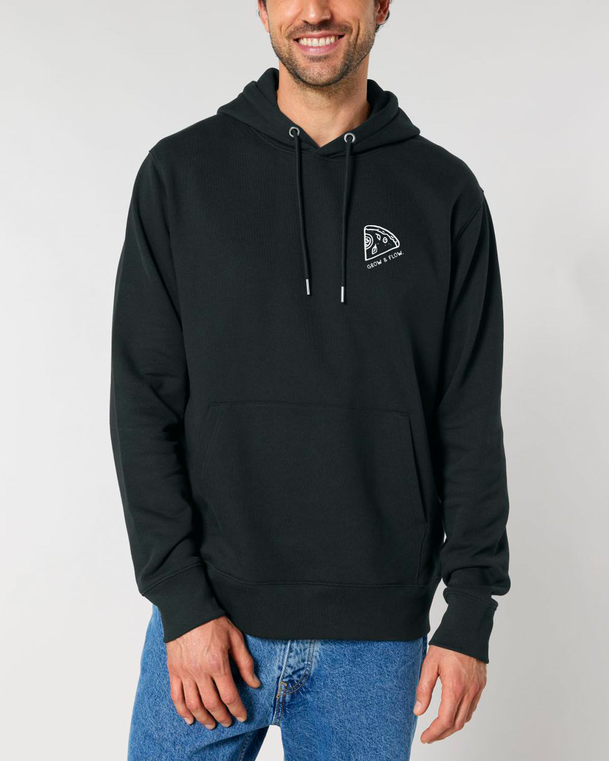 BIO HOODIE MIT BACKPRINT "CIAO ITALIA."