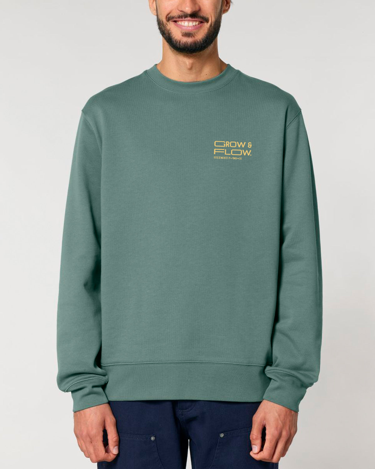 BIO CREWNECK-SWEATSHIRT "WARPED."