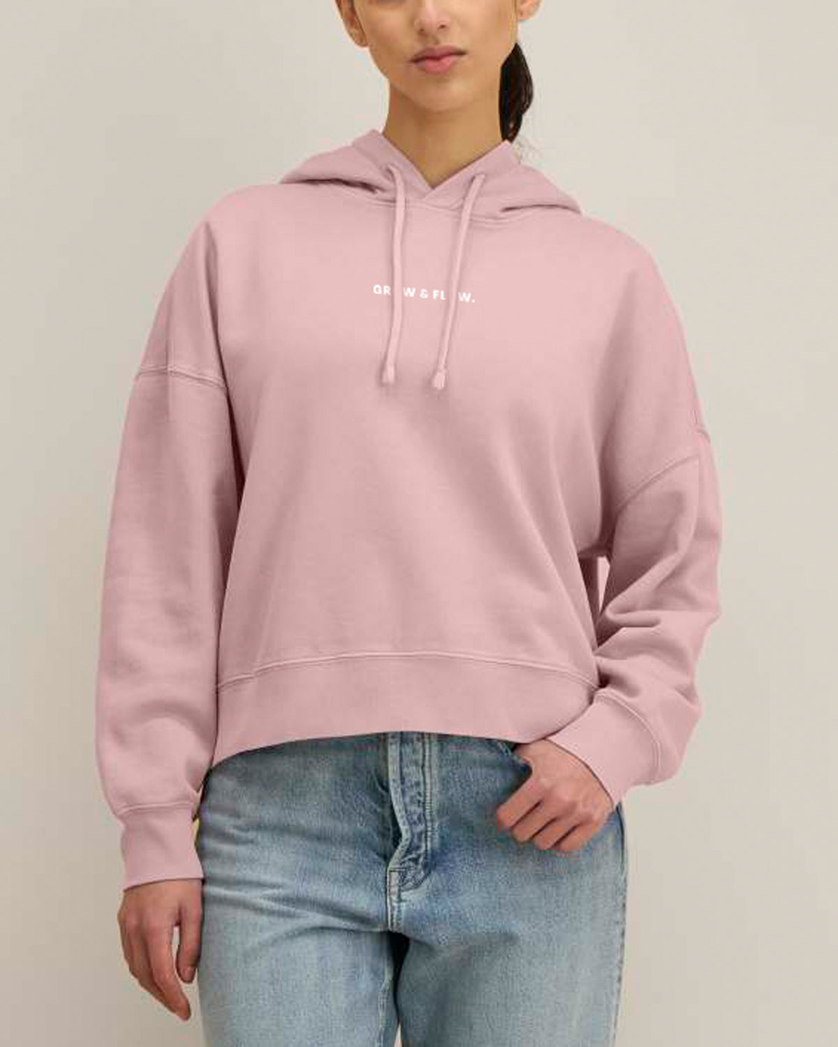 BIO FRAUEN HOODIE MIT BACKPRINT "SUNSOUL."
