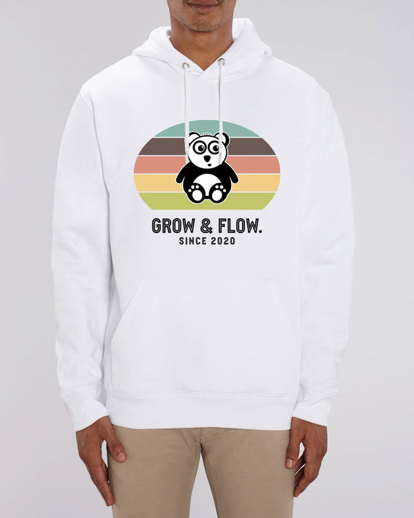 BIO HOODIE "RETRO. PANDA. BLACK."