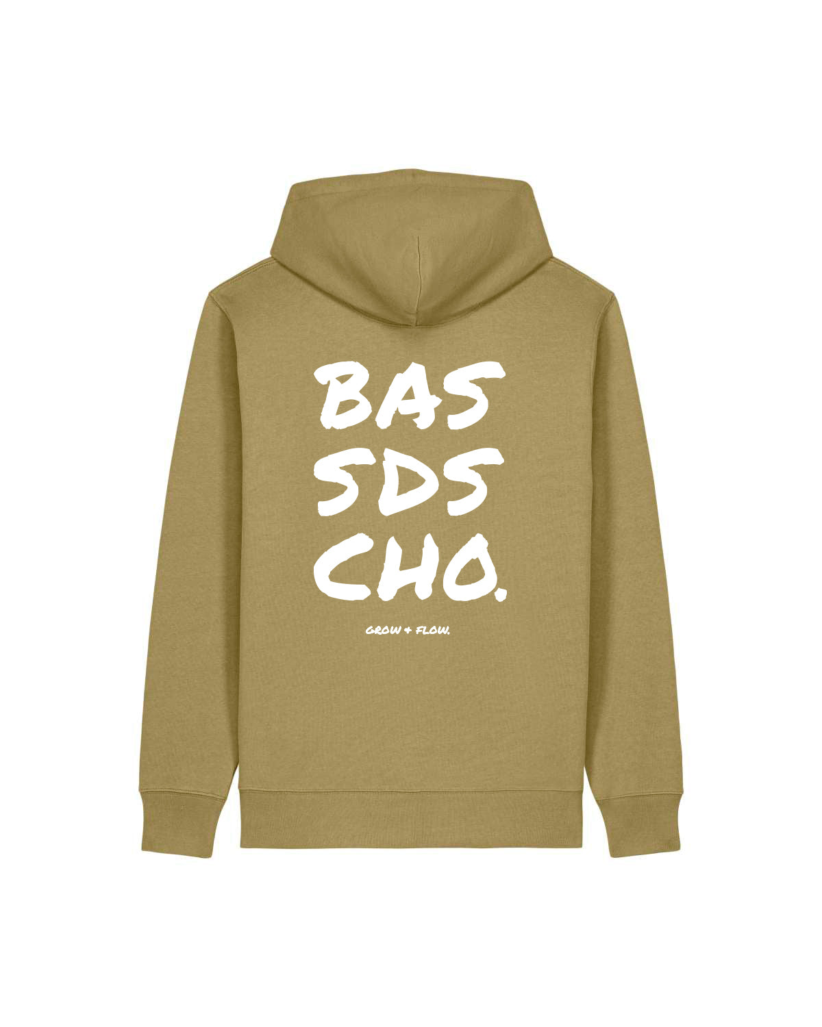 BIO HOODIE MIT BACKPRINT "BASSD SCHO 2.0."