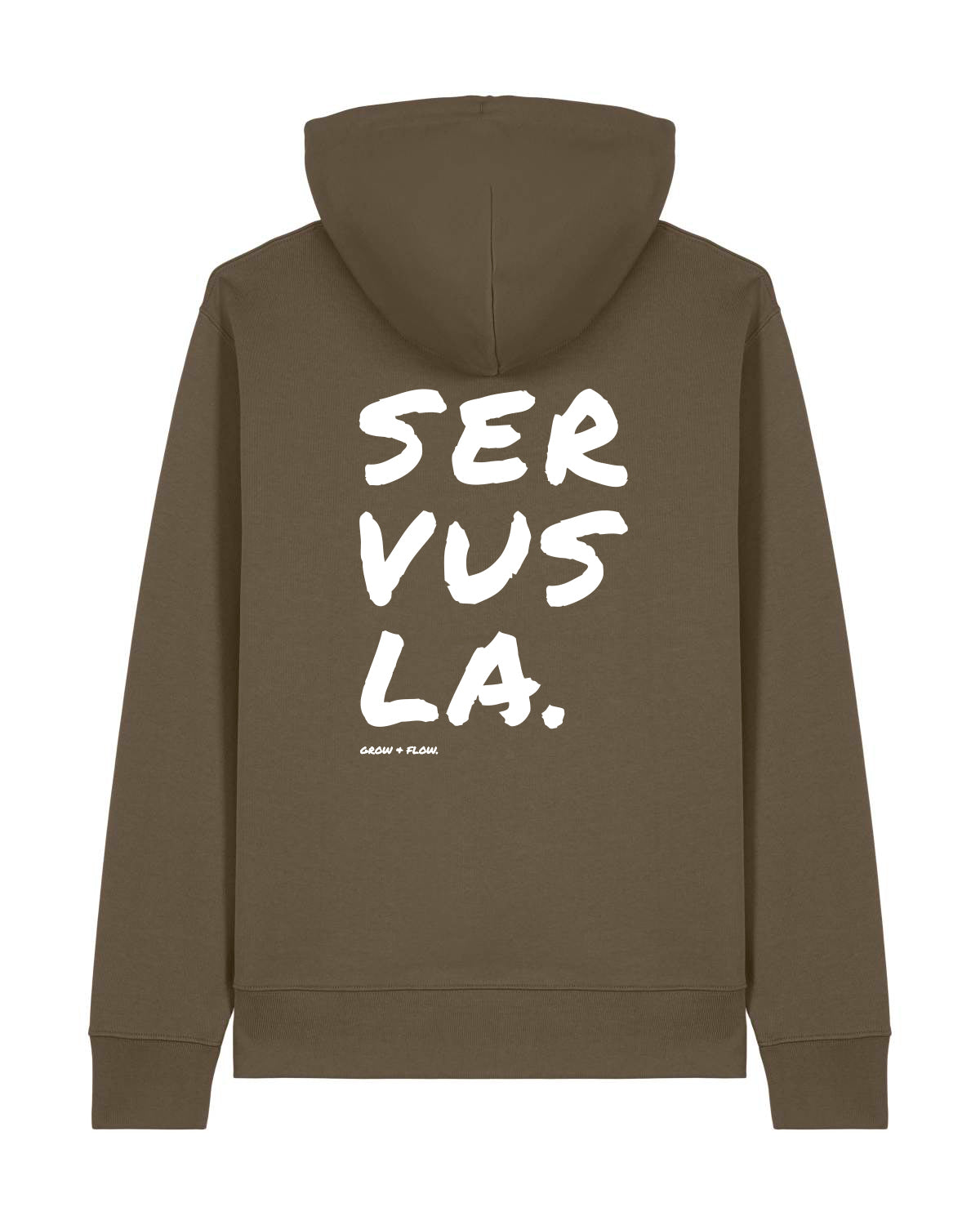 BIO HOODIE MIT BACKPRINT "SERVUSLA 2.0."