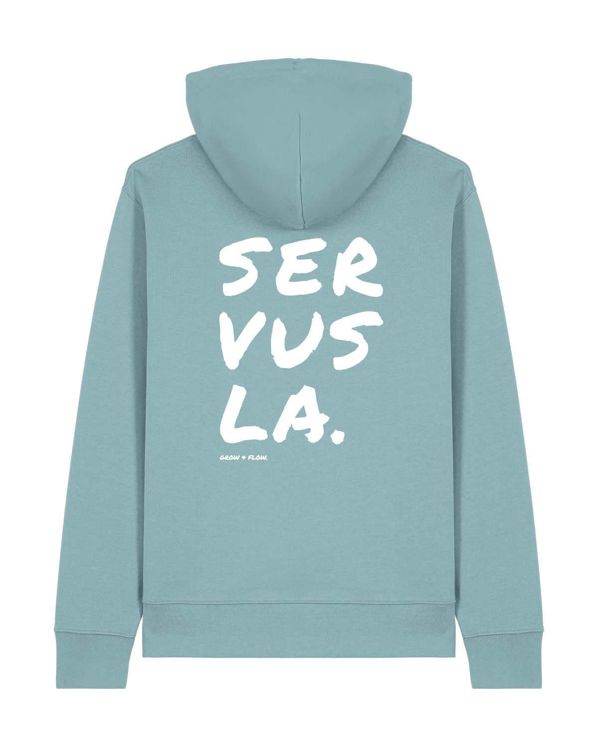 BIO HOODIE MIT BACKPRINT "SERVUSLA 2.0."