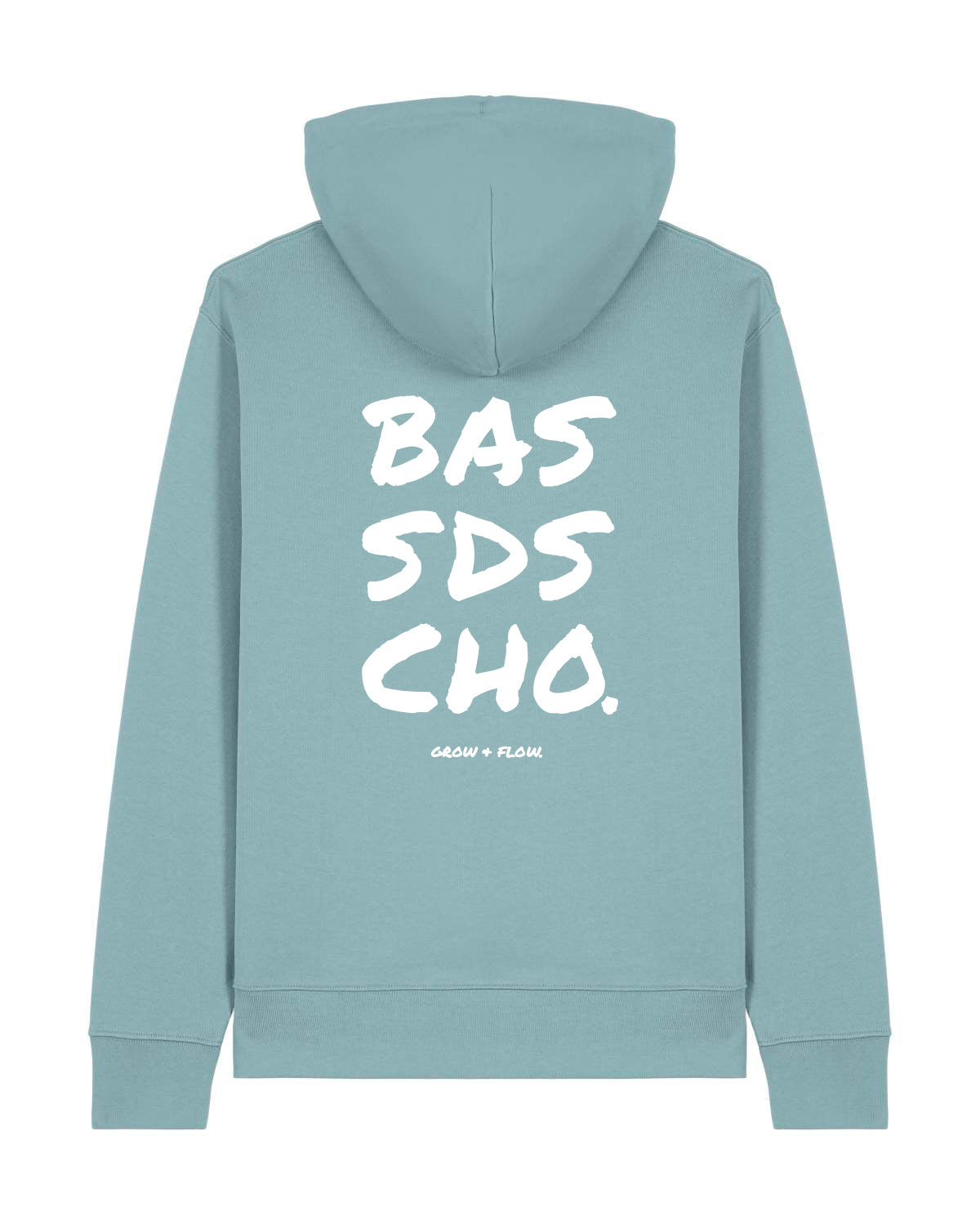 BIO HOODIE MIT BACKPRINT "BASSD SCHO 2.0."