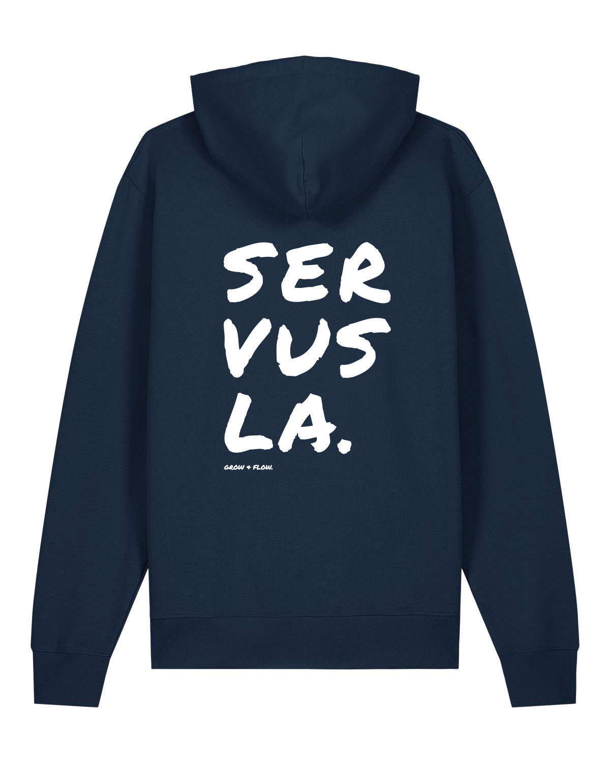 BIO HOODIE MIT BACKPRINT "SERVUSLA 2.0."