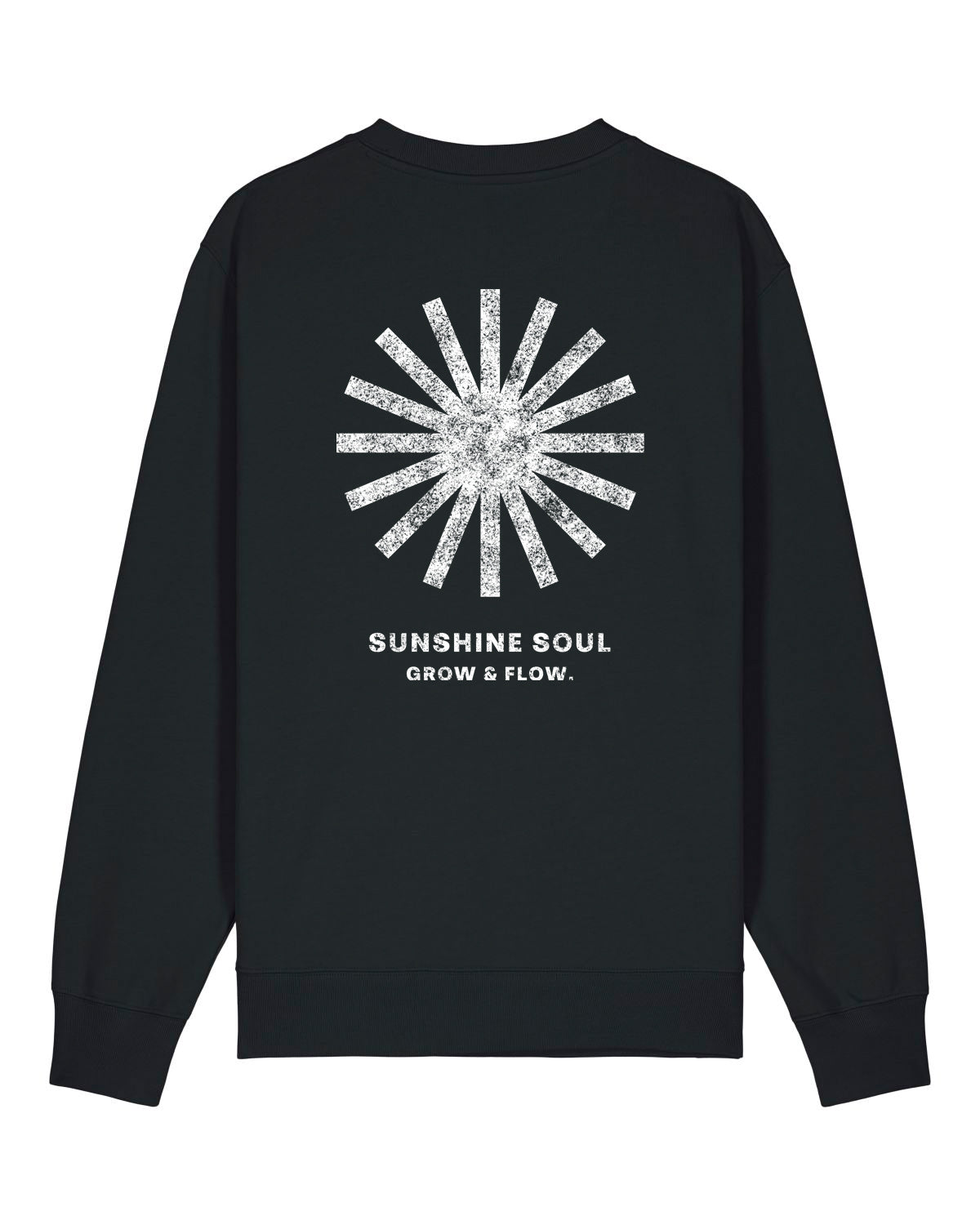 BIO CREWNECK-SWEATSHIRT MIT BACKPRINT "SUNSOUL."