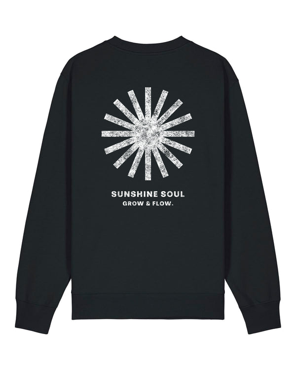 BIO CREWNECK-SWEATSHIRT WITH BACKPRINT "SUNSOUL."