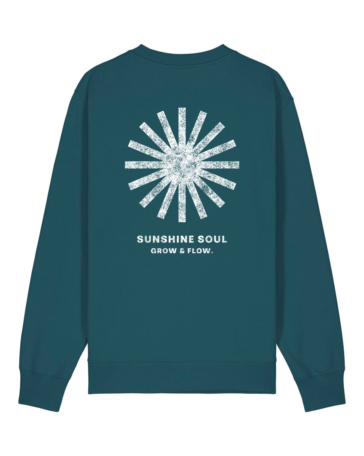 BIO CREWNECK-SWEATSHIRT MIT BACKPRINT "SUNSOUL."