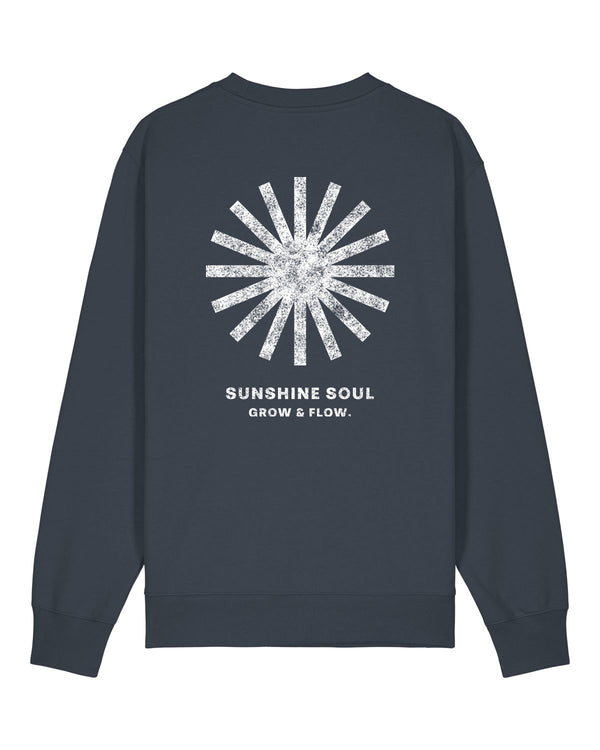 BIO CREWNECK-SWEATSHIRT WITH BACKPRINT "SUNSOUL."