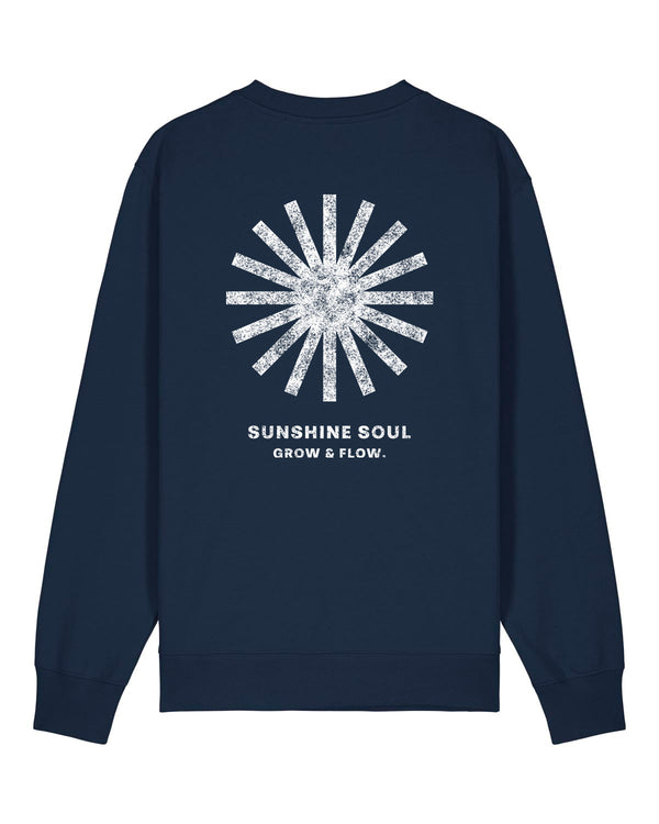 BIO CREWNECK-SWEATSHIRT WITH BACKPRINT "SUNSOUL."