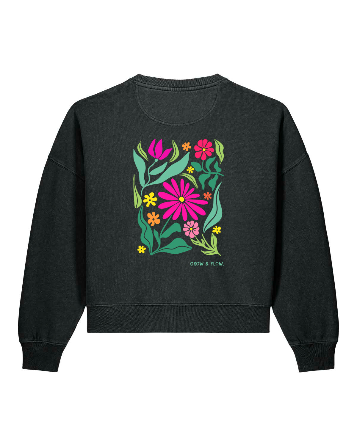 BIO FRAUEN SWEATSHIRT  MIT BACKPRINT "MARTINI."