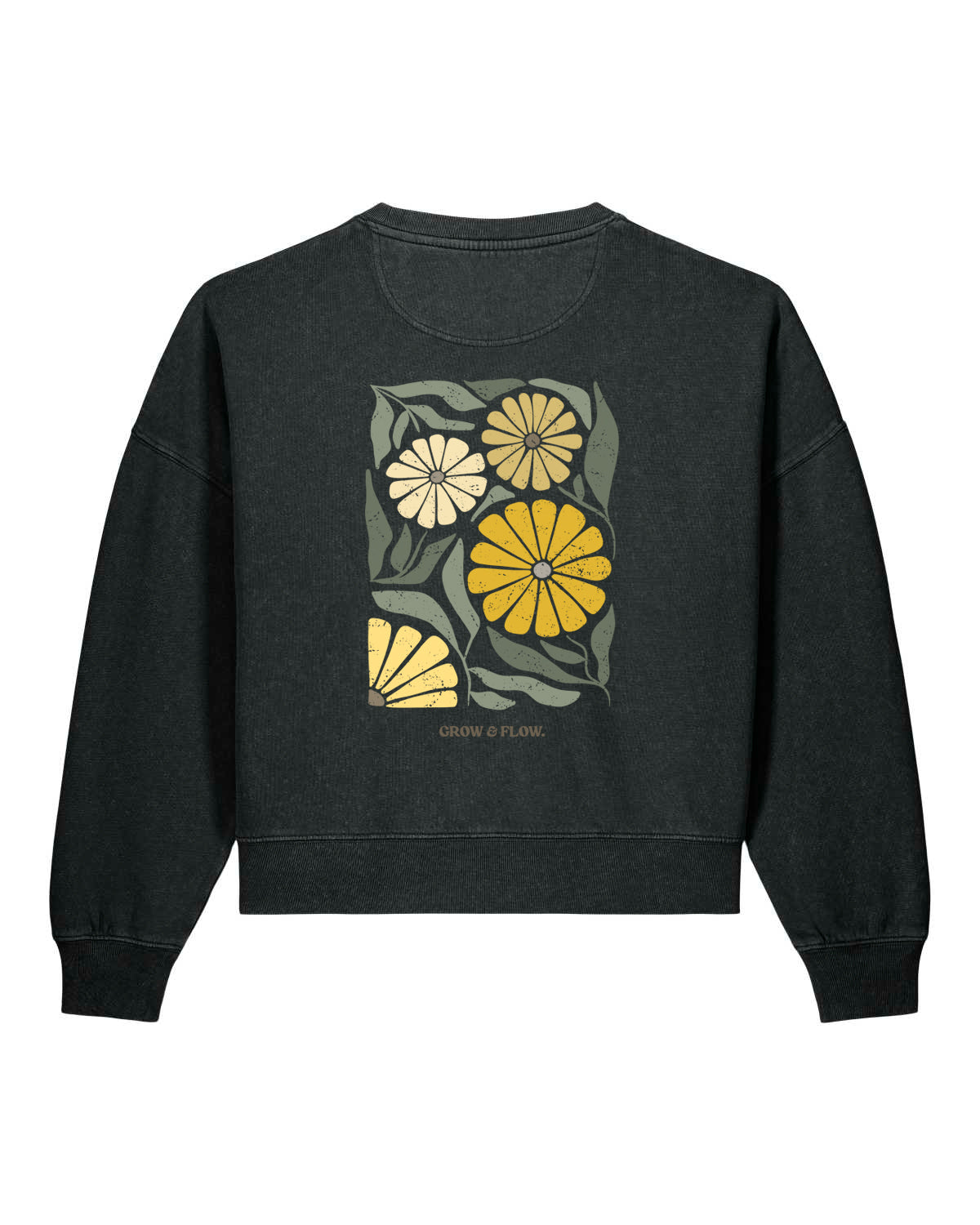 BIO FRAUEN SWEATSHIRT  MIT BACKPRINT "DANDELION."