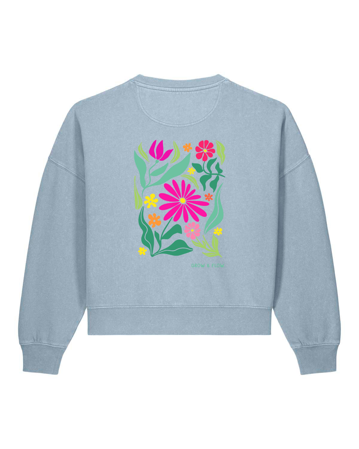 BIO FRAUEN SWEATSHIRT  MIT BACKPRINT "MARTINI."