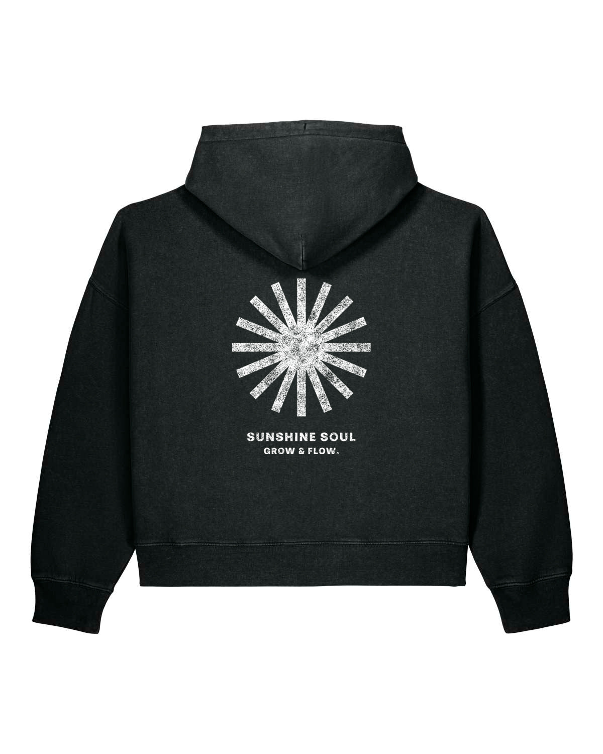BIO FRAUEN HOODIE MIT BACKPRINT "SUNSOUL."