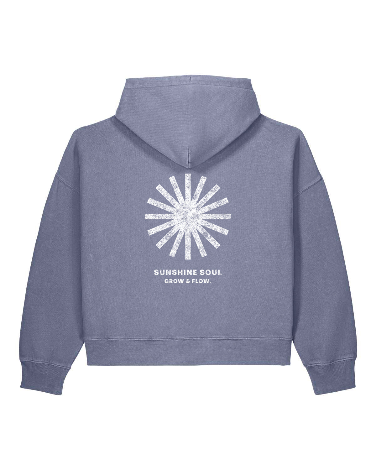 BIO FRAUEN HOODIE MIT BACKPRINT "SUNSOUL."