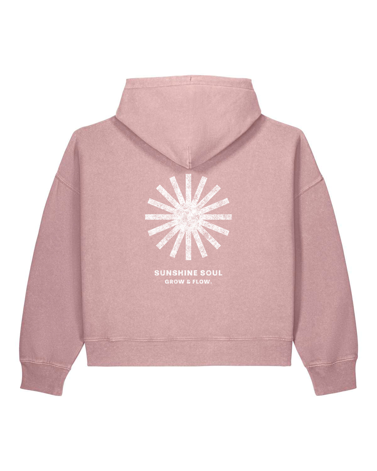 BIO FRAUEN HOODIE MIT BACKPRINT "SUNSOUL."