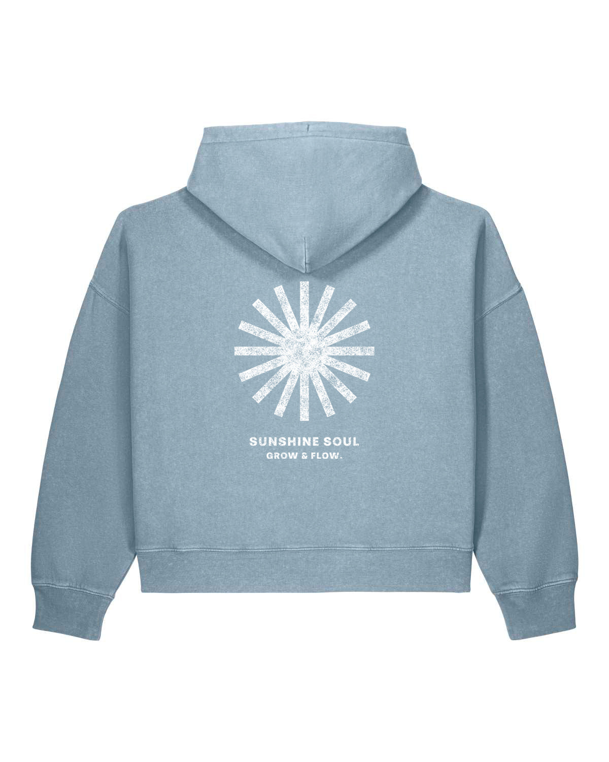 BIO FRAUEN HOODIE MIT BACKPRINT "SUNSOUL."