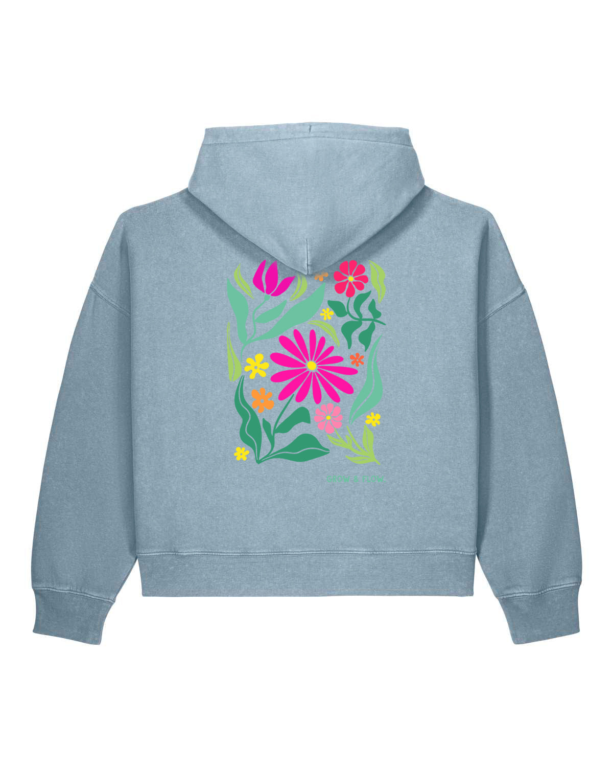 BIO FRAUEN HOODIE MIT BACKPRINT "MARTINI."