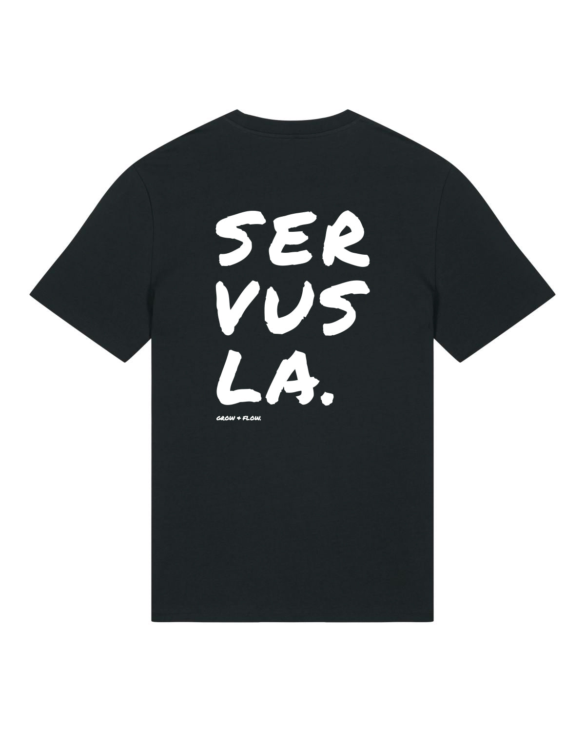 BIO T-SHIRT MIT BACKPRINT "SERVUSLA 2.0."