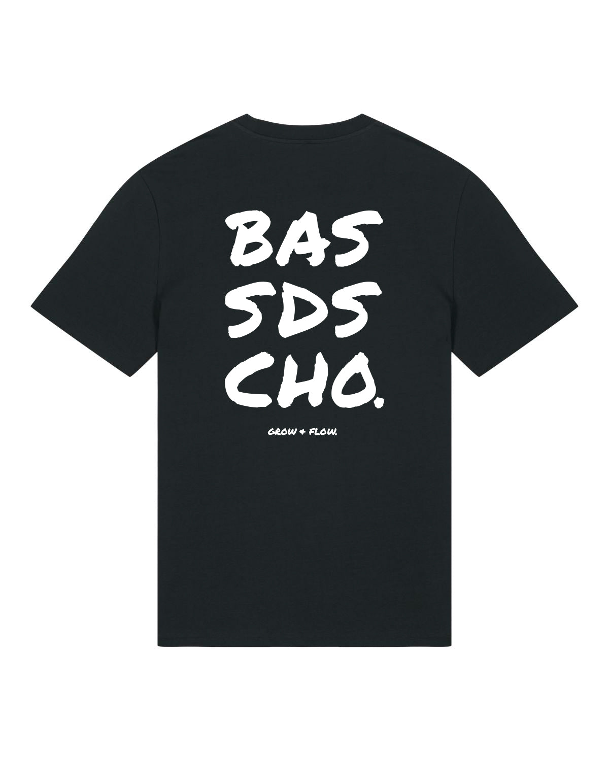 BIO T-SHIRT MIT BACKPRINT "BASSD SCHO 2.0."