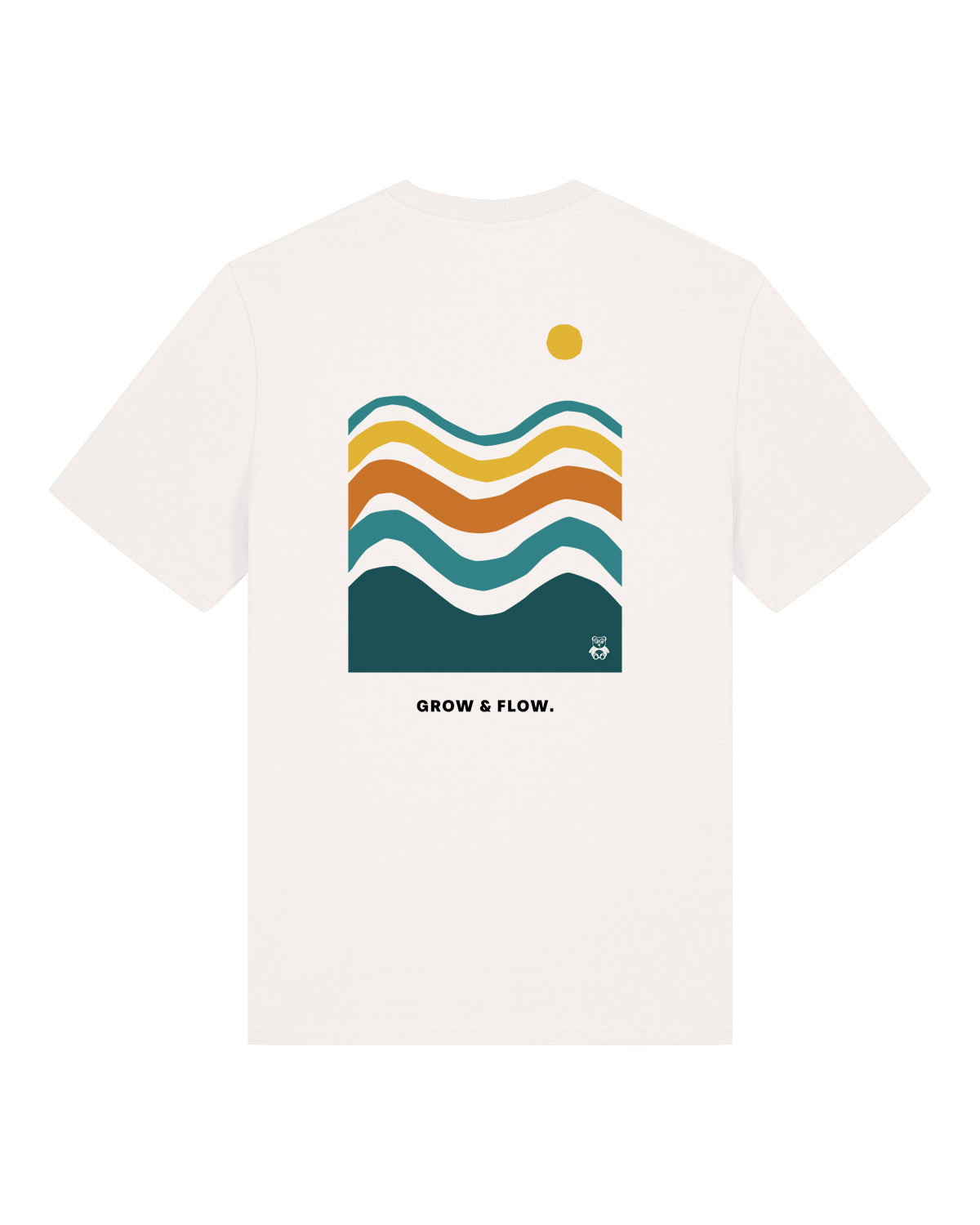 BIO T-SHIRT MIT BACKPRINT "WAVES."