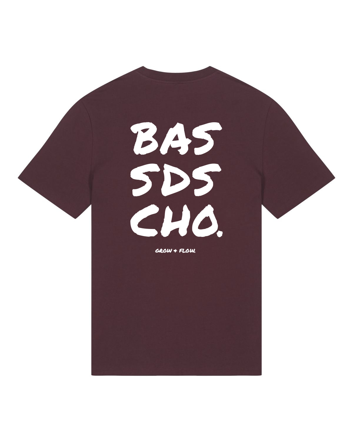 BIO T-SHIRT MIT BACKPRINT "BASSD SCHO 2.0."