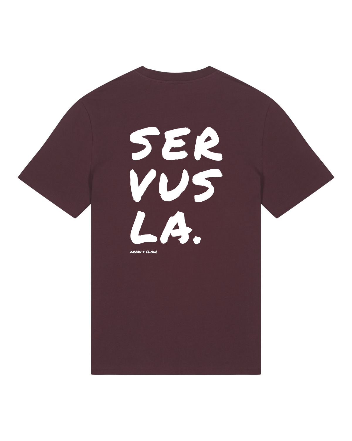 BIO T-SHIRT MIT BACKPRINT "SERVUSLA 2.0."