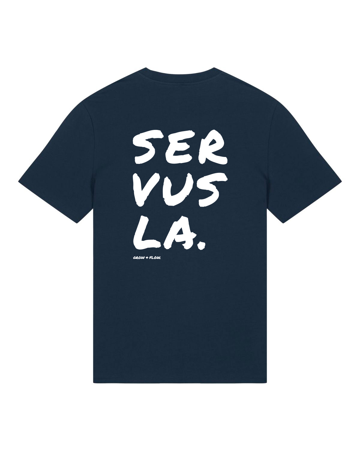 BIO T-SHIRT MIT BACKPRINT "SERVUSLA 2.0."