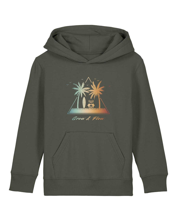 BIO-KIDS HOODIE "PANDA.BEACH.RETRO."