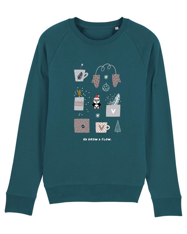 BIO RUNDHALS-SWEATSHIRT "X-MAS."