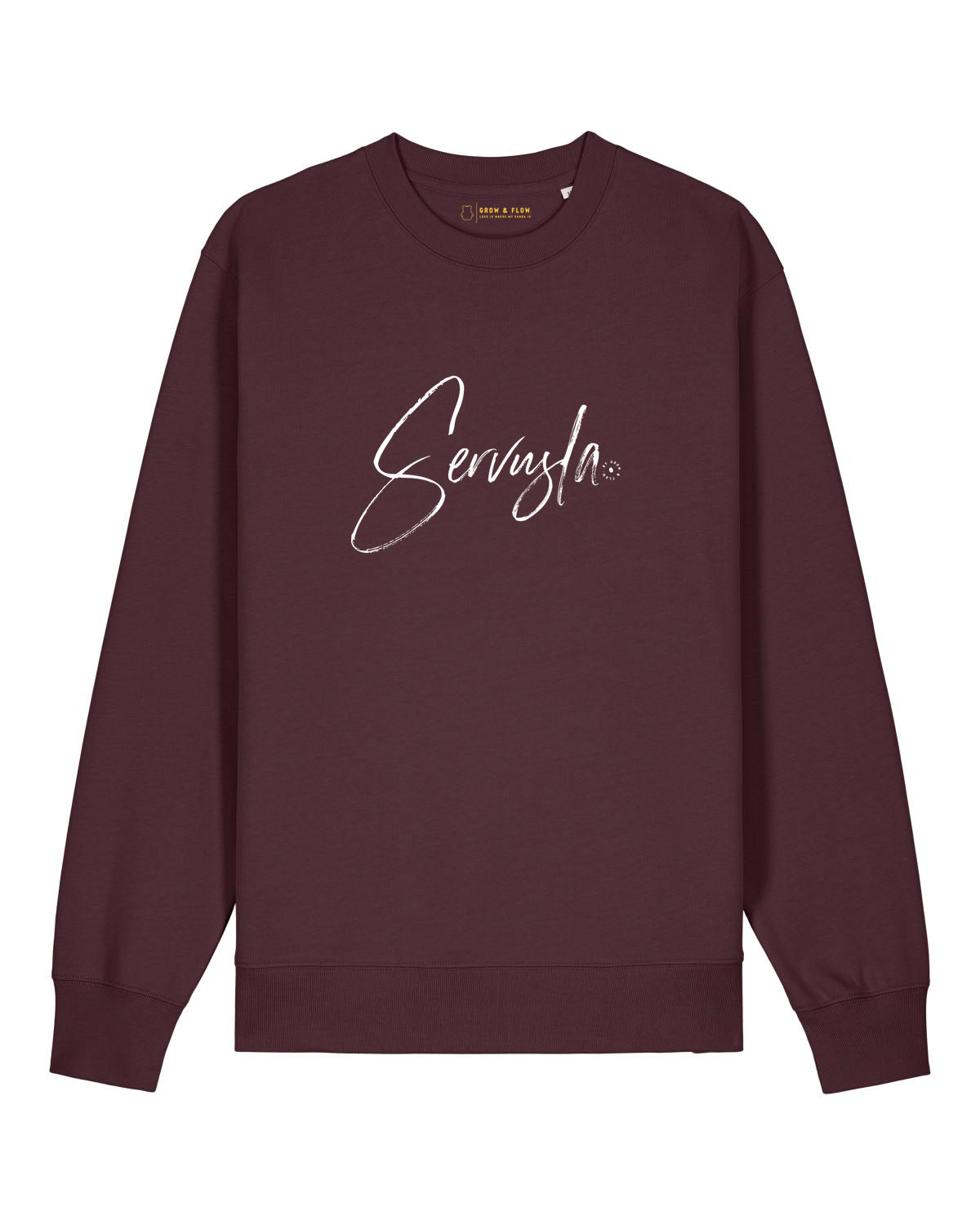 BIO CREWNECK-SWEATSHIRT "SERVUSLA."