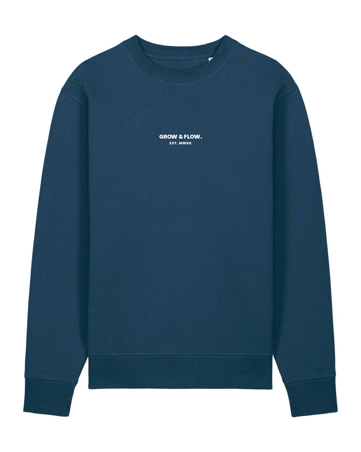 BIO CREWNECK-SWEATSHIRT "GROW & FLOW.