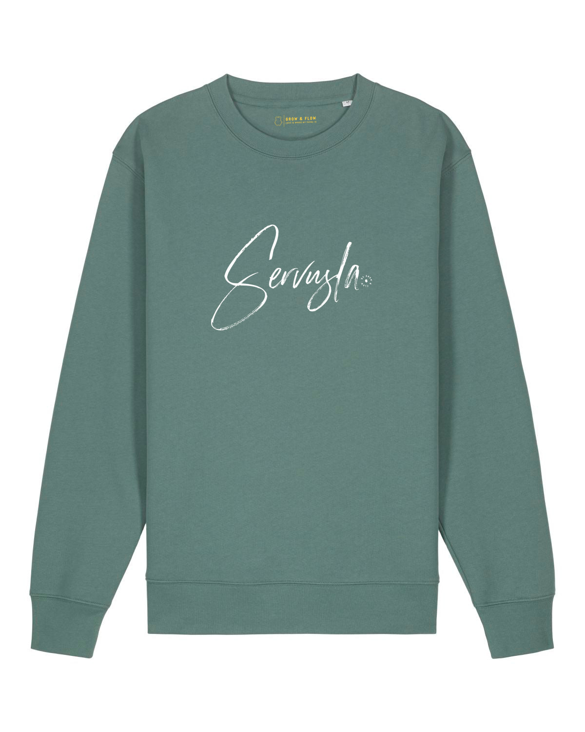 BIO CREWNECK-SWEATSHIRT "SERVUSLA."