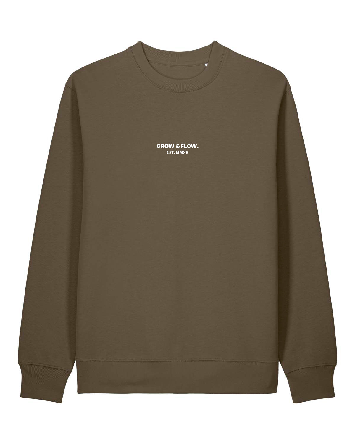 BIO CREWNECK-SWEATSHIRT "GROW & FLOW.