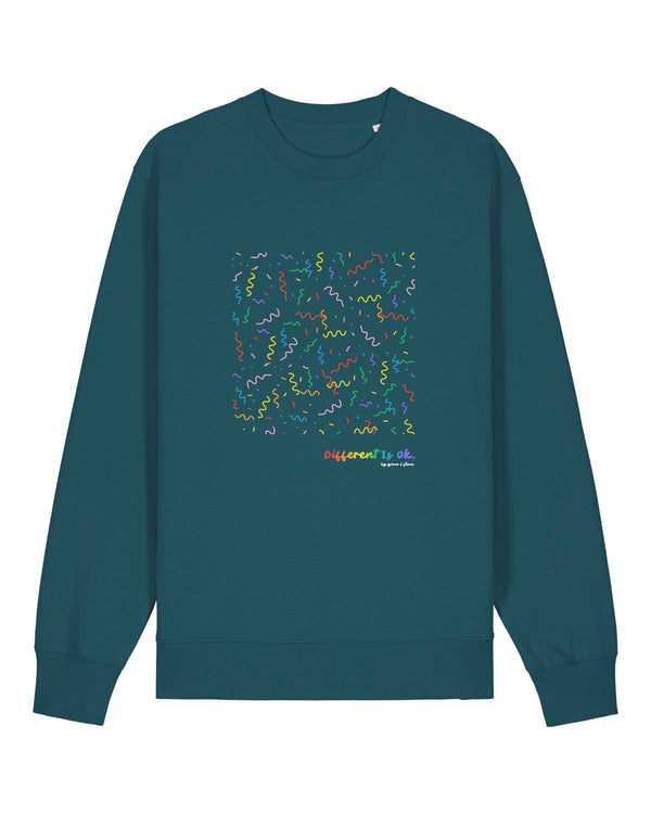 BIO CREWNECK-SWEATSHIRT "CELEBRATE U."
