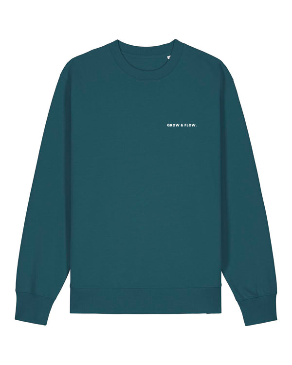 BIO CREWNECK-SWEATSHIRT WITH BACKPRINT "SUNSOUL."